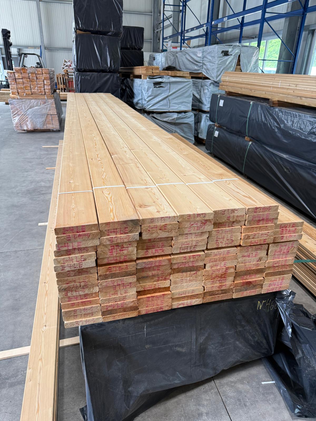 Sibirische Lärche Terrassendielen Glatt 